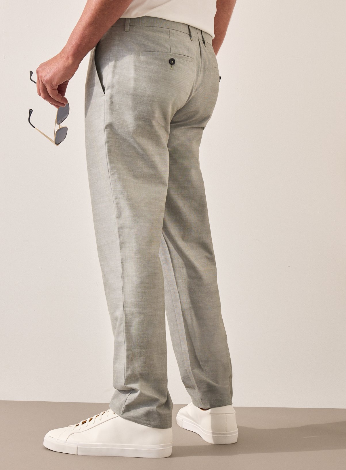 UNION WORKS Pale Green Tailored Trousers  40R - Image 6 thumbnail